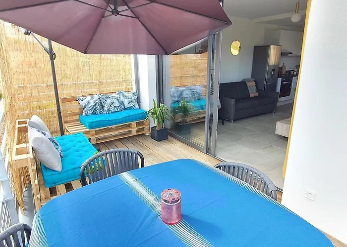 T2 Yucca Lcp - Beautiful 48 M2 2-room, 17 M2 Terrace, New, Air Conditioning